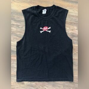 Ask.com NASCAR Cross Bones Graphic Muscle Tee Large